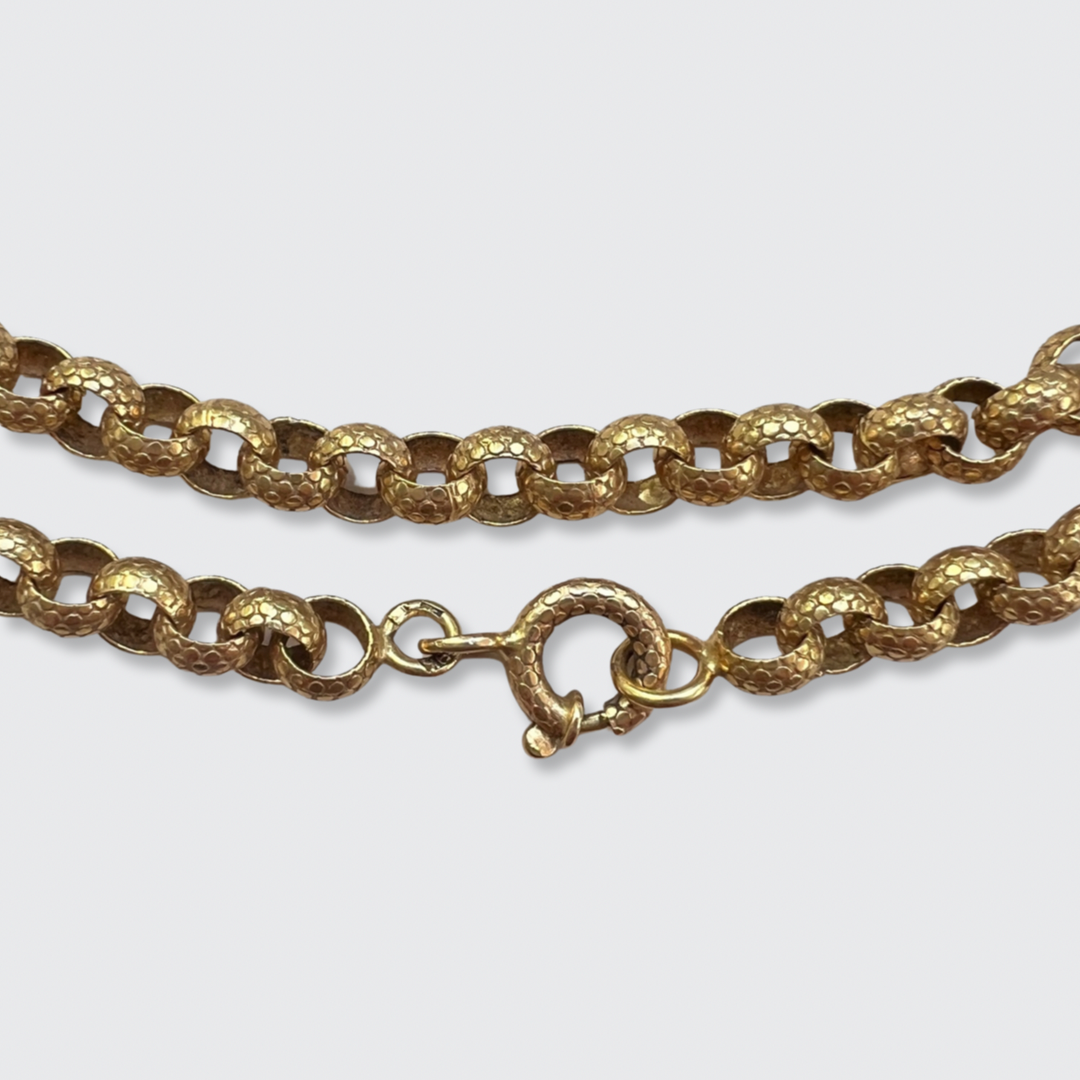 9ct gold belcher necklace online