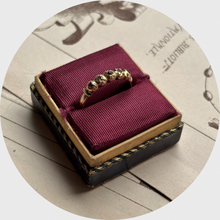 Load image into Gallery viewer, Antique Ruby &amp; Diamond Row Ring