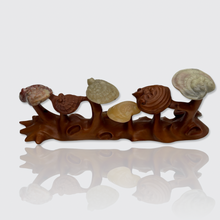 Load image into Gallery viewer, Chinese Boxwood &amp; Hardstone Lingzhi Brush Holder