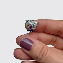 Load image into Gallery viewer, Art Deco Winking Owl Pin