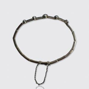 Reserved: Art Deco Old-Cut Diamond Link Bracelet