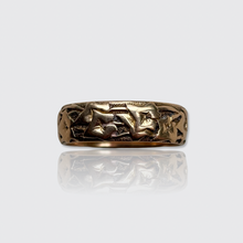 Load image into Gallery viewer, Antique Rose Gold Ivy Eternity Ring with Inscription