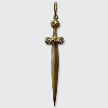 Load image into Gallery viewer, Vintage Gold Sword Pendant, Cathy Waterman