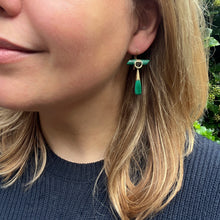 Load image into Gallery viewer, Malachite Demi Parure in Original Box