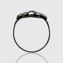 Load image into Gallery viewer, 19th Century Turquoise &amp; Rose-Cut Diamond Cluster Ring