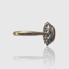 Load image into Gallery viewer, Vintage Fire Opal &amp; Diamond Cluster Ring