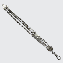Load image into Gallery viewer, 19th Century Silver Watch Chain Bracelet