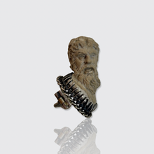 Load image into Gallery viewer, 19th Century Grand Tour Lava Stone Faun Brooch