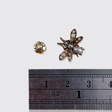 Load image into Gallery viewer, Asymmetrical Butterfly &amp; Flower Earring Set