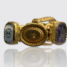 Load image into Gallery viewer, 19th Century Ormulu Wax Seal Wheel with Six Seals