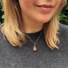 Load image into Gallery viewer, Victorian Bird Cage 'ML' Monogram Pendant