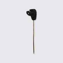 Load image into Gallery viewer, Antique Wooden Fetching Dog Stickpin
