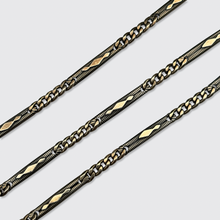 Load image into Gallery viewer, Antique Silver &amp; Gold Watch Chain Necklace