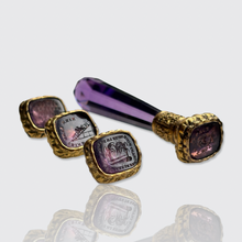 Load image into Gallery viewer, 19th Century Wax Seal Holder with Four Changeable Seals