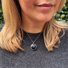 Load image into Gallery viewer, Antique Silver Enameled Box Pendant by Jules Auguste Peroulx