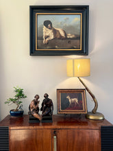 Load image into Gallery viewer, Reserved for ‘B’: Victorian Chihuahua Oil Painting in Frame