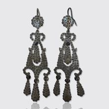Load image into Gallery viewer, 18th Century Cut Steel Drop Earrings