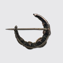 Load image into Gallery viewer, Victorian Crescent Moon Ruby &amp; Diamond Brooch