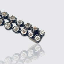 Load image into Gallery viewer, 19th Century Silver Double Row Collet-Set Paste Bracelet