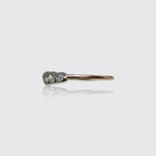 Load image into Gallery viewer, Georgian Seven Stone Rose-Cut Diamond Half Hoop Ring