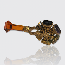 Load image into Gallery viewer, 19th Century Ormulu Wax Seal Wheel with Six Seals