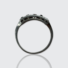 Load image into Gallery viewer, Art Deco White Gold Antique-Cut Diamond Five Stone Ring