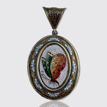 Load image into Gallery viewer, 19th Century Micro Mosaic Butterfly Grand Tour Locket