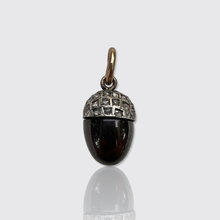 Load image into Gallery viewer, Victorian Garnet &amp; Rose-Cut Diamond Acorn Pendant