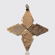 Load image into Gallery viewer, Victorian era Star-Shaped Picture Locket, Four Compartments