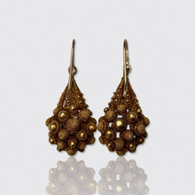 Load image into Gallery viewer, 19th Century Neo-Etruscan Filigree Drop Earrings