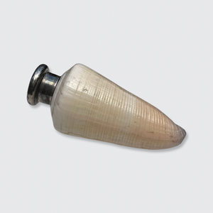 Shell Perfume Flask with Silver Cap, 1885