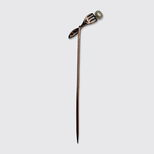 Load image into Gallery viewer, Antique Pearl &amp; Diamond Cooked Egg Stickpin