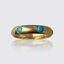 Load image into Gallery viewer, Antique French Turquoise Eternity Ring