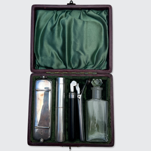 Silver Art Deco Era Curling Set in Original Box, 1921