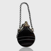 Load image into Gallery viewer, 19th Century Viennese Banded Agate &amp; Silver Perfume Flask