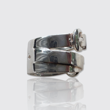 Load image into Gallery viewer, Vintage Silver Débridée Ring, Hermès
