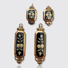 Load image into Gallery viewer, Georgian Enameled Day to Night Earrings