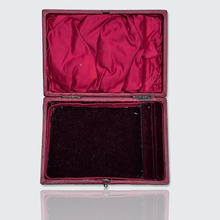 Load image into Gallery viewer, Antique Red Jewellery Travel Case with Miniature Painting