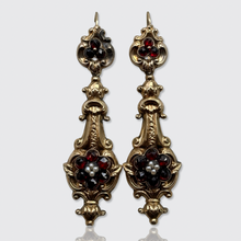 Load image into Gallery viewer, 19th Century Garnet Day to Night Earrings