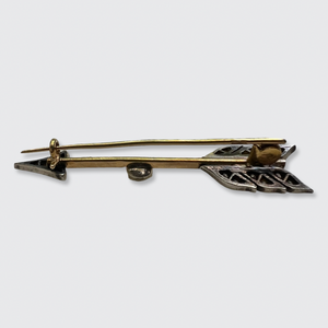 Victorian Pearl & Diamond Arrow Brooch