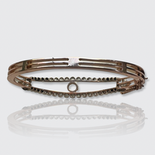 Load image into Gallery viewer, Reserved for J, Payment 1/6: Paste &amp; Diamond Bracelet and ‘Bonheur&#39; Bracelet