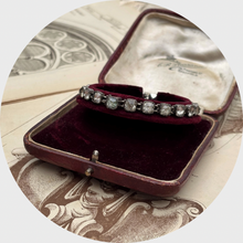 Load image into Gallery viewer, 19th Century Silver Collet-Set Paste Bracelet