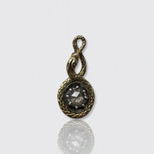 Load image into Gallery viewer, 19th Century French Ouroboros Snake Lace Pin