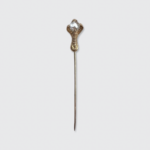 Rose-Cut Diamond Claw Pin