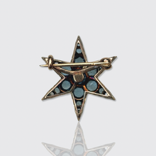 Load image into Gallery viewer, 19th Century Small Blue Paste Star Brooch