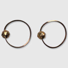 Load image into Gallery viewer, Victorian French Hoop Earrings with Rhombic Details