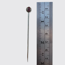 Load image into Gallery viewer, Platinum Art Deco Ruby &amp; Diamond Ball Stickpin