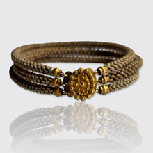 Load image into Gallery viewer, Georgian Braided Hair &amp; Cannetille Clasp Bracelet