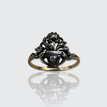 Load image into Gallery viewer, Antique Rose-Cut Diamond 'Giardinetti' Flower Basket Ring