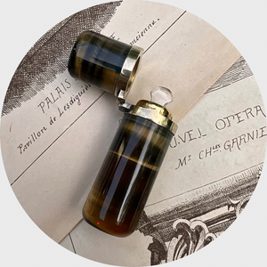 Edwardian Tiger's Eye Perfume Bottle